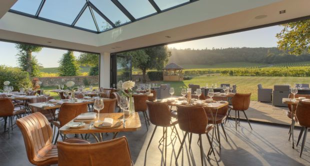Dining out at Denbies Vineyard Hotel in Dorking, Surrey
